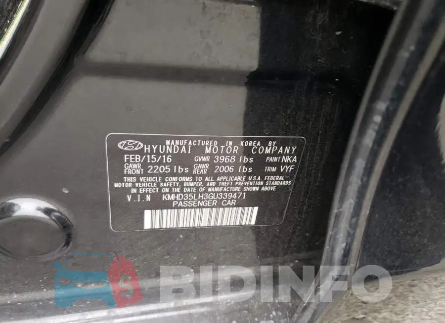KMHD35LH3GU339471 Photo# 10