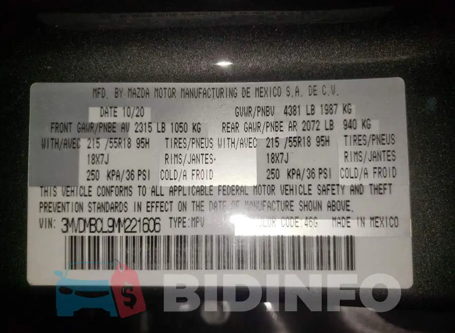3MVDMBCL9MM221606 Photo# 10