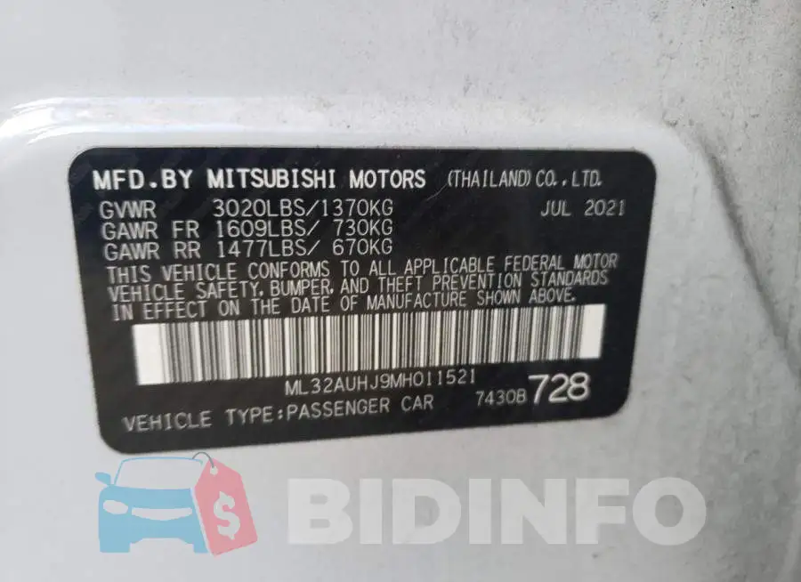 ML32AUHJ9MH011521 Photo# 13