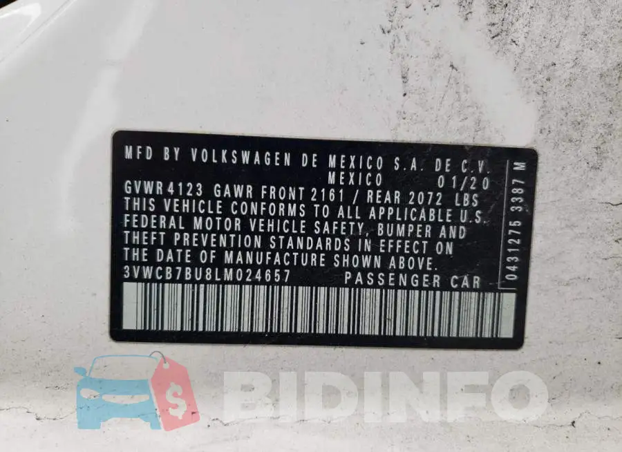 3VWCB7BU8LM024657 Photo# 10