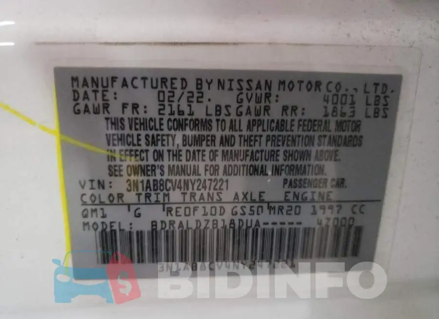 3N1AB8CV4NY247221 Photo# 10