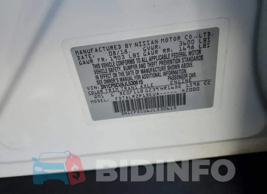 3N1CP5CU6JL530615 Photo# 10