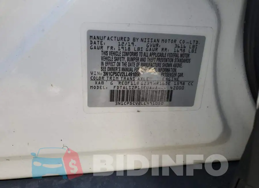 3N1CP5CV2LL491050 Photo# 10