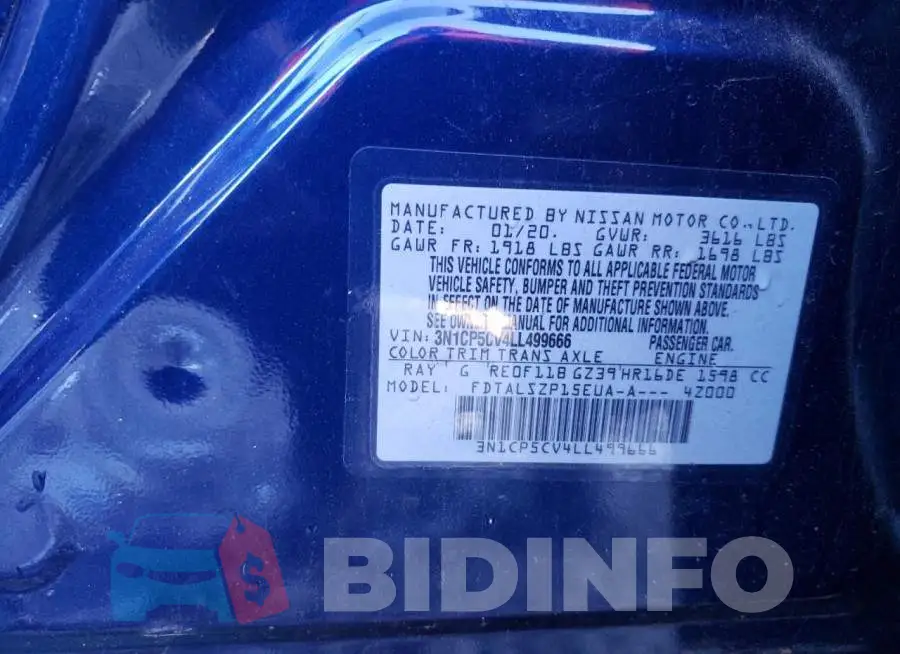 3N1CP5CV4LL499666 Photo# 13