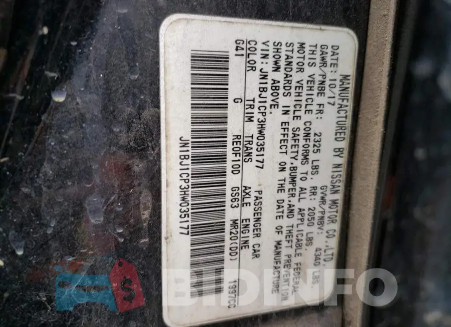 JN1BJ1CP3HW035177 Photo# 13