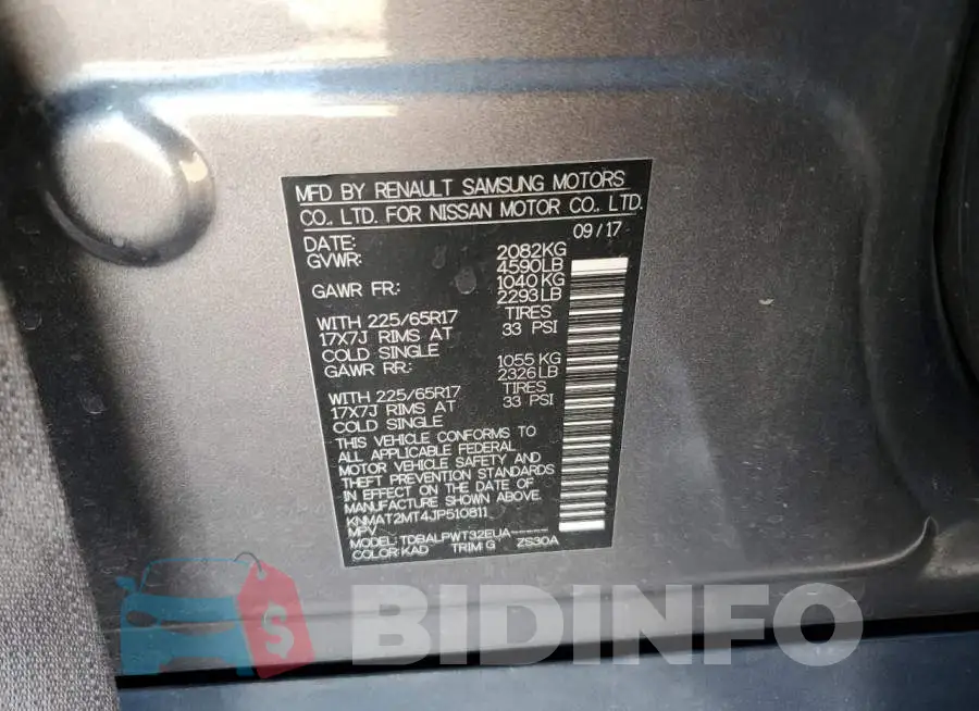 KNMAT2MT4JP510811 Photo# 10
