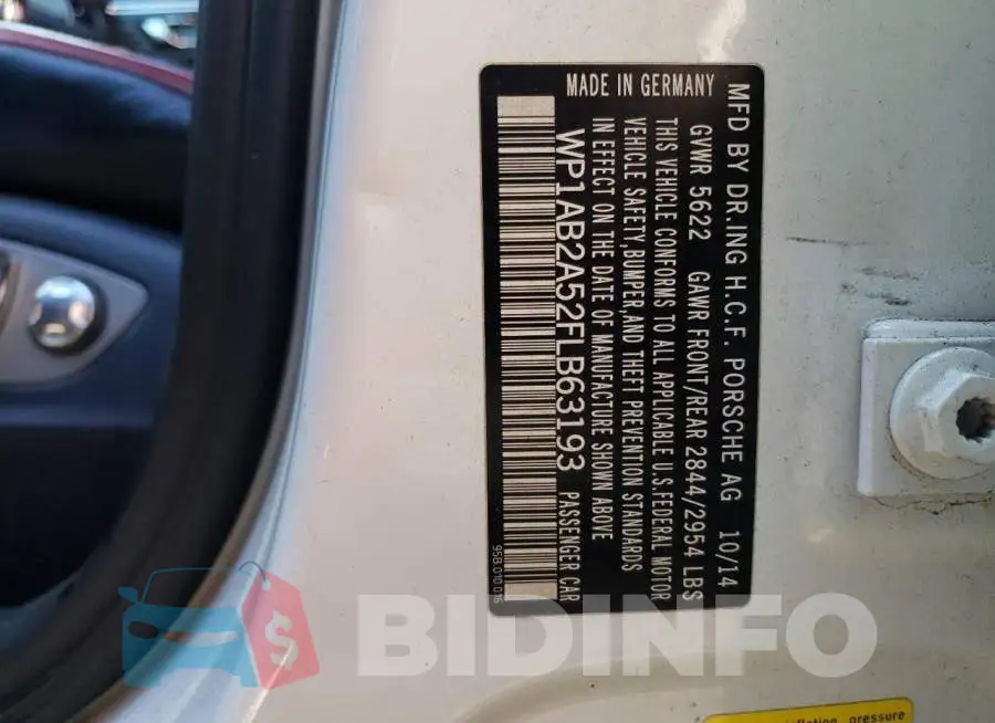 WP1AB2A52FLB63193 Photo# 13