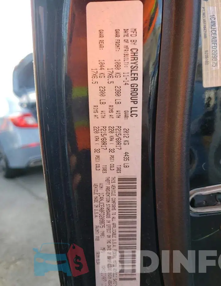 1C4NJCEA0FD209875 Photo# 13