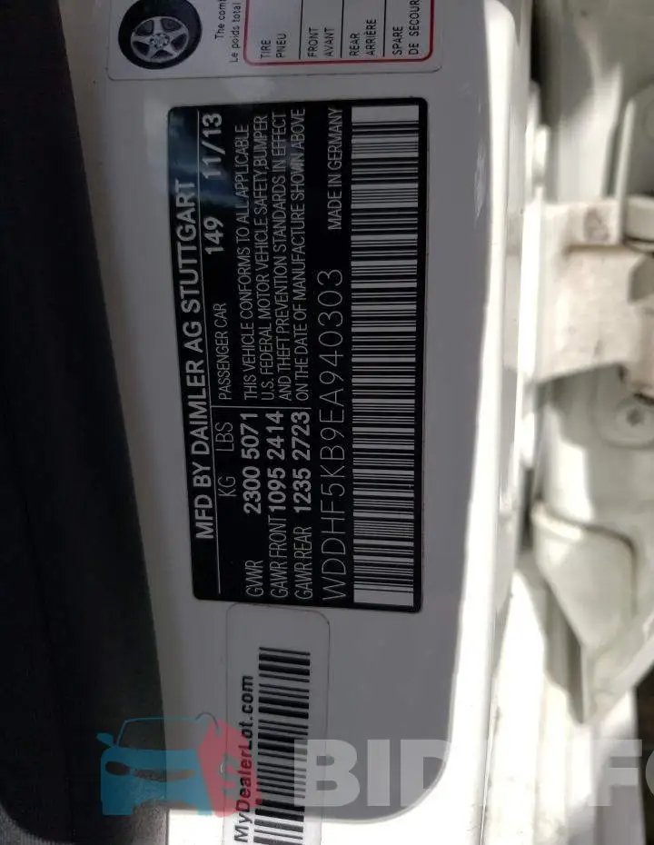 WDDHF5KB9EA940303 Photo# 10