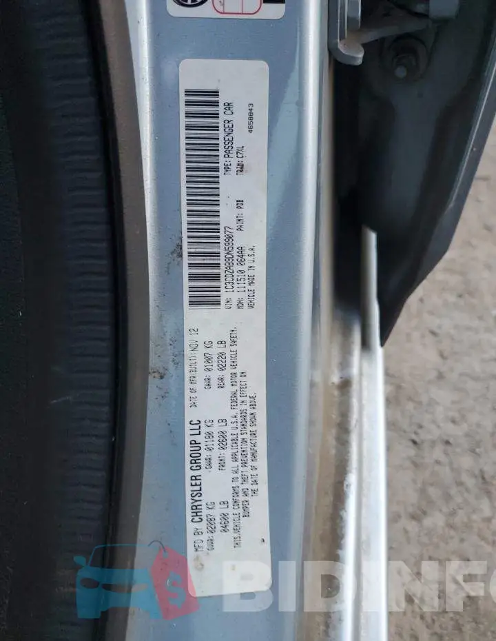 1C3CDZAB9DN599077 Photo# 12