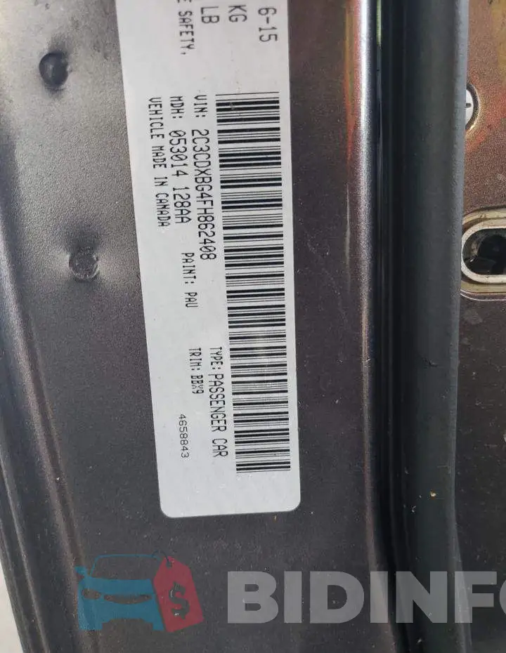 2C3CDXBG4FH862408 Photo# 10