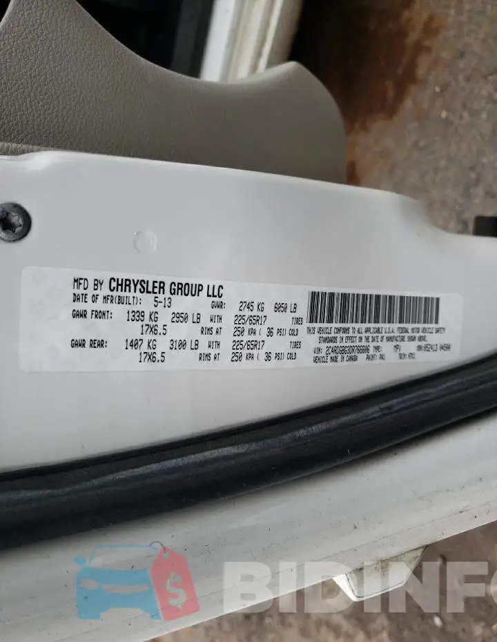 2C4RDGBG3DR766606 Photo# 13