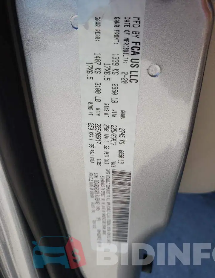 2C4RDGCG9LR169442 Photo# 10