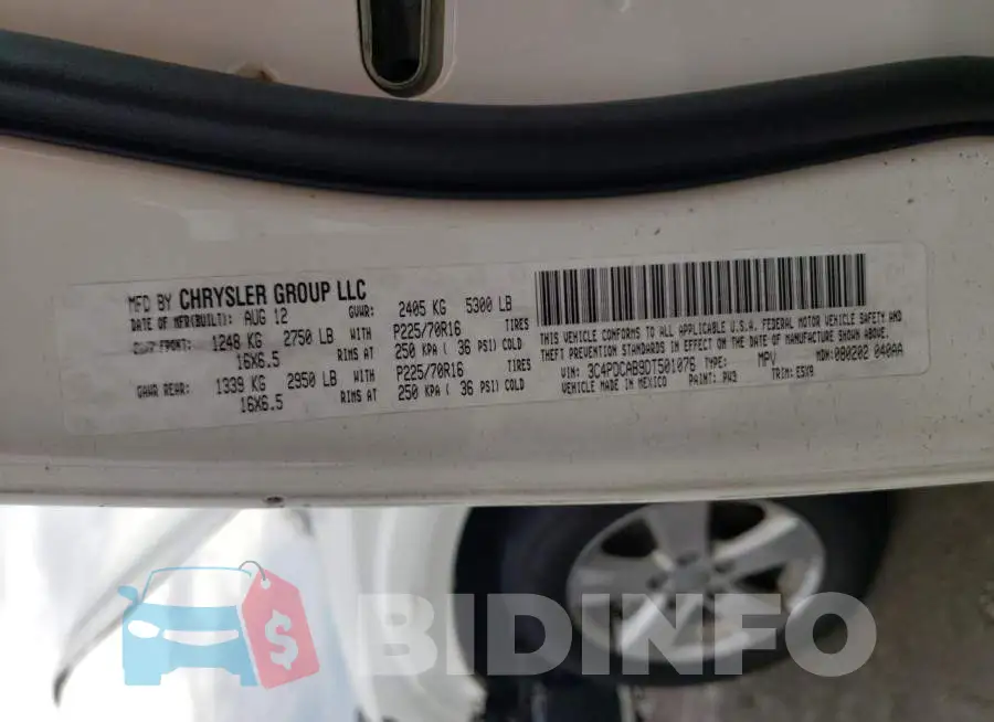 3C4PDCAB9DT501076 Photo# 10