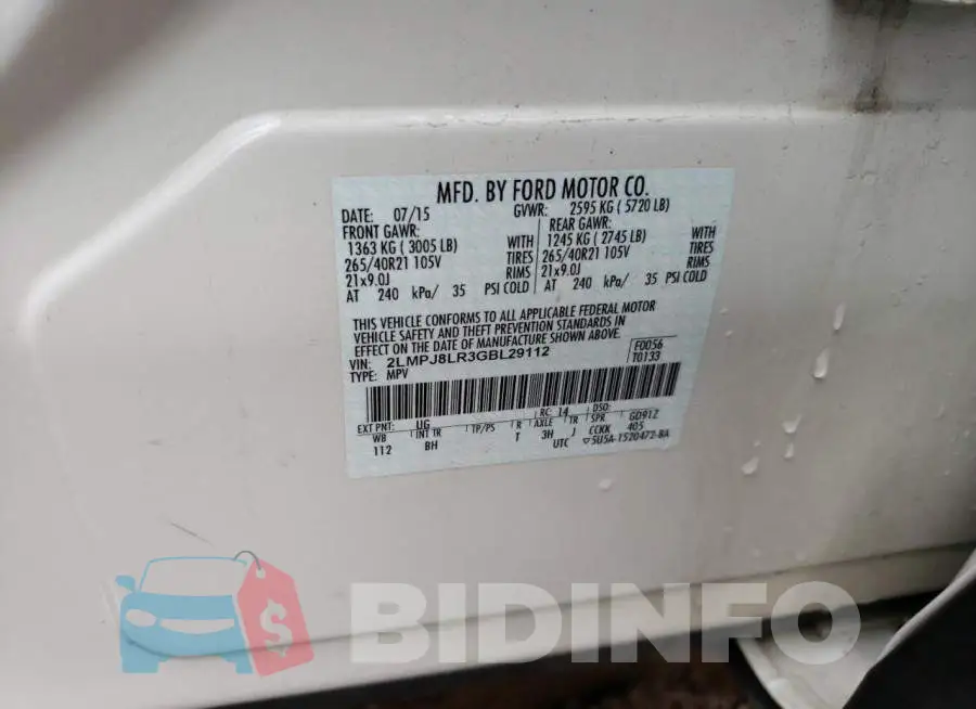 2LMPJ8LR3GBL29112 Photo# 10