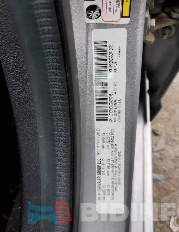 1C3CCBCG3DN650351 Photo# 10