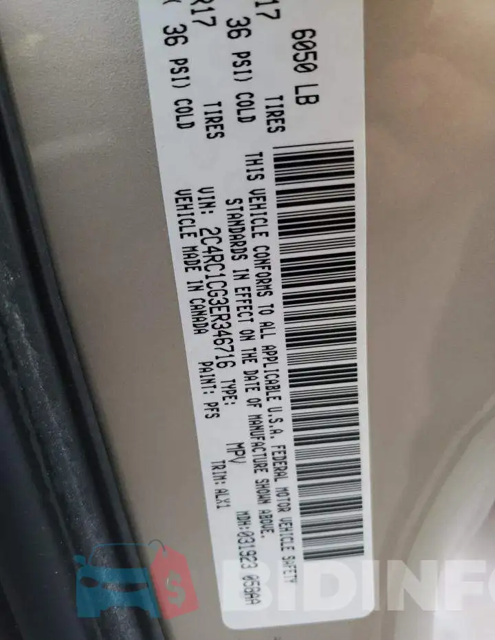 2C4RC1CG3ER346716 Photo# 10