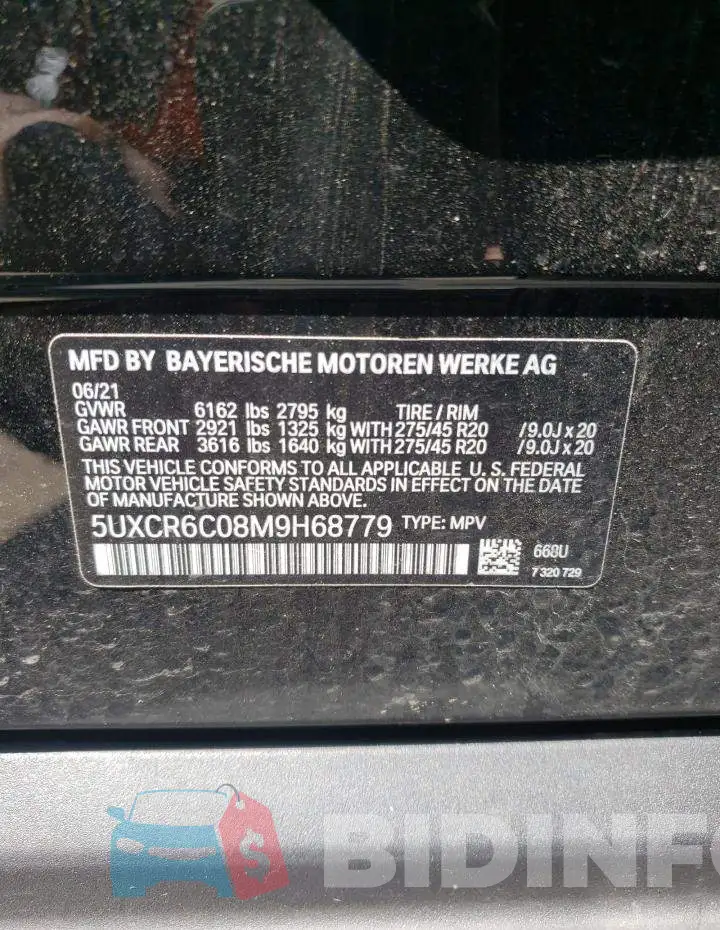 5UXCR6C08M9H68779 Photo# 10