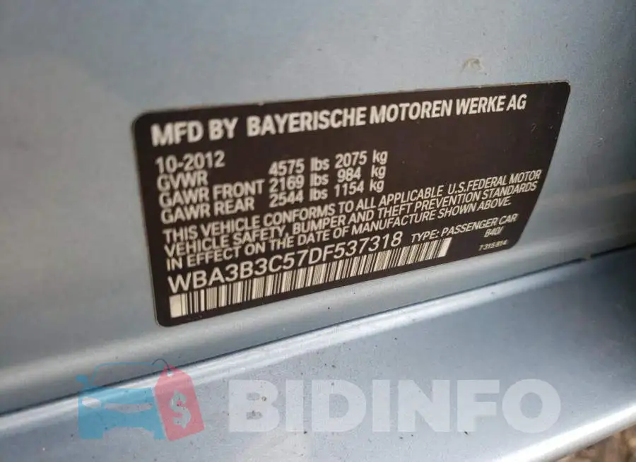 WBA3B3C57DF537318 Photo# 12