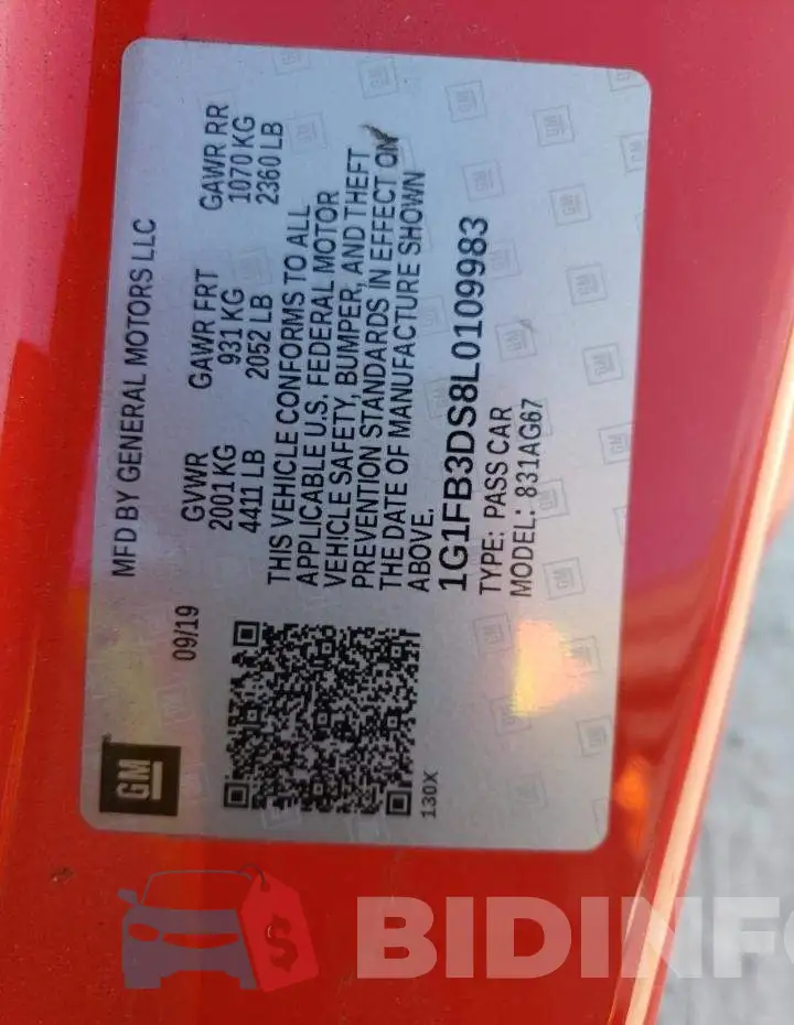 1G1FB3DS8L0109983 Photo# 10