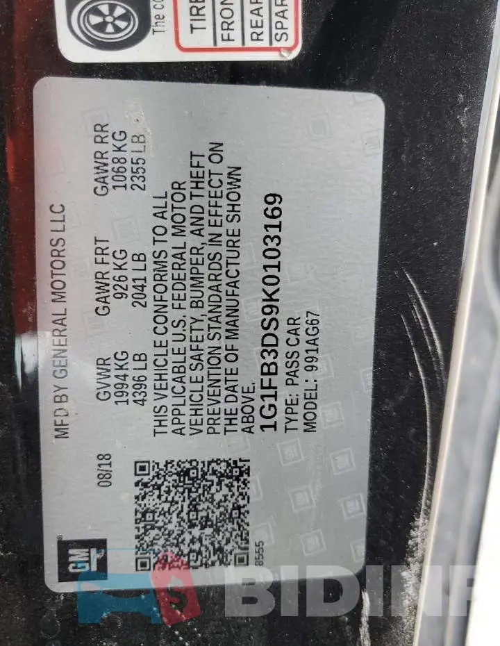 1G1FB3DS9K0103169 Photo# 10