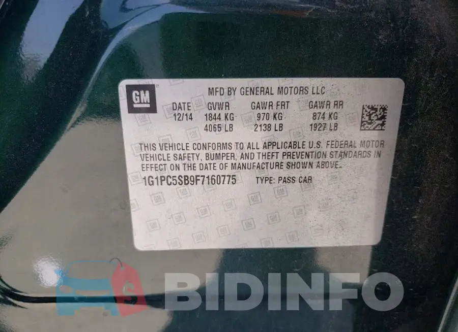 1G1PC5SB9F7160775 Photo# 10