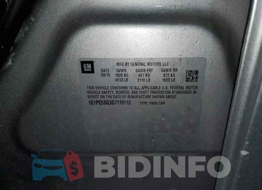 1G1PC5SG3G7176113 Photo# 12