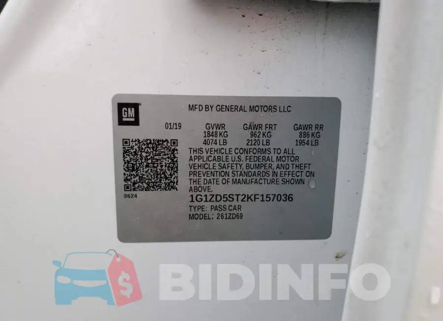 1G1ZD5ST2KF157036 Photo# 10