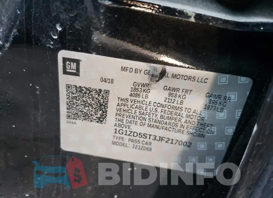 1G1ZD5ST3JF217002 Photo# 12