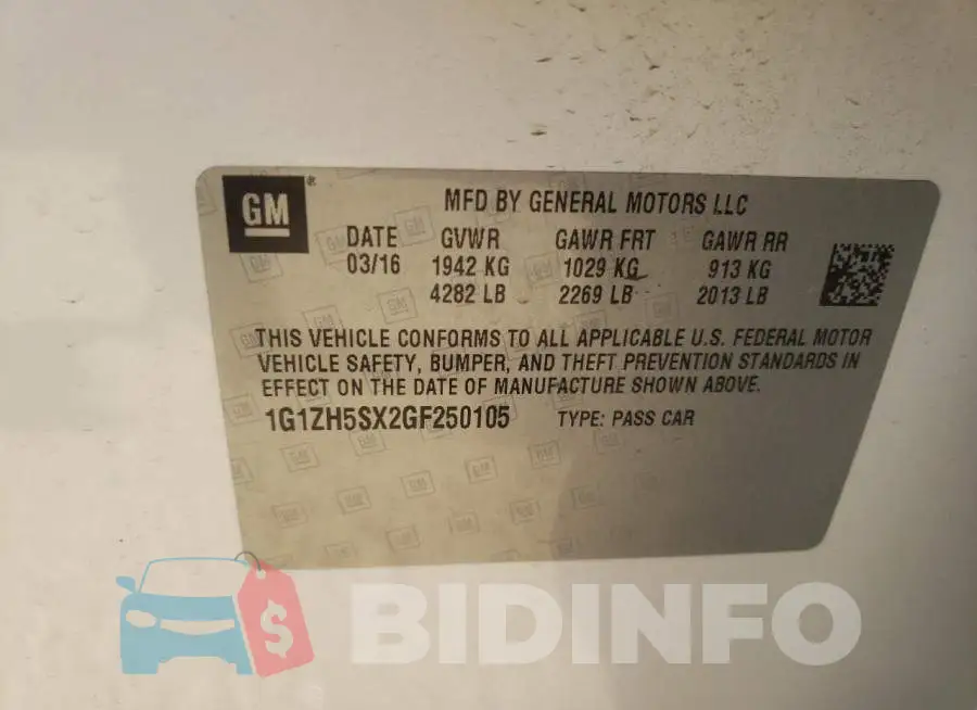 1G1ZH5SX2GF250105 Photo# 10