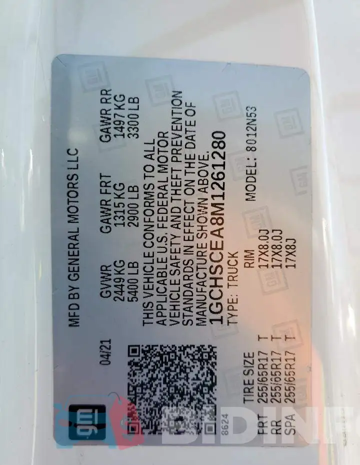 1GCHSCEA8M1261280 Photo# 12