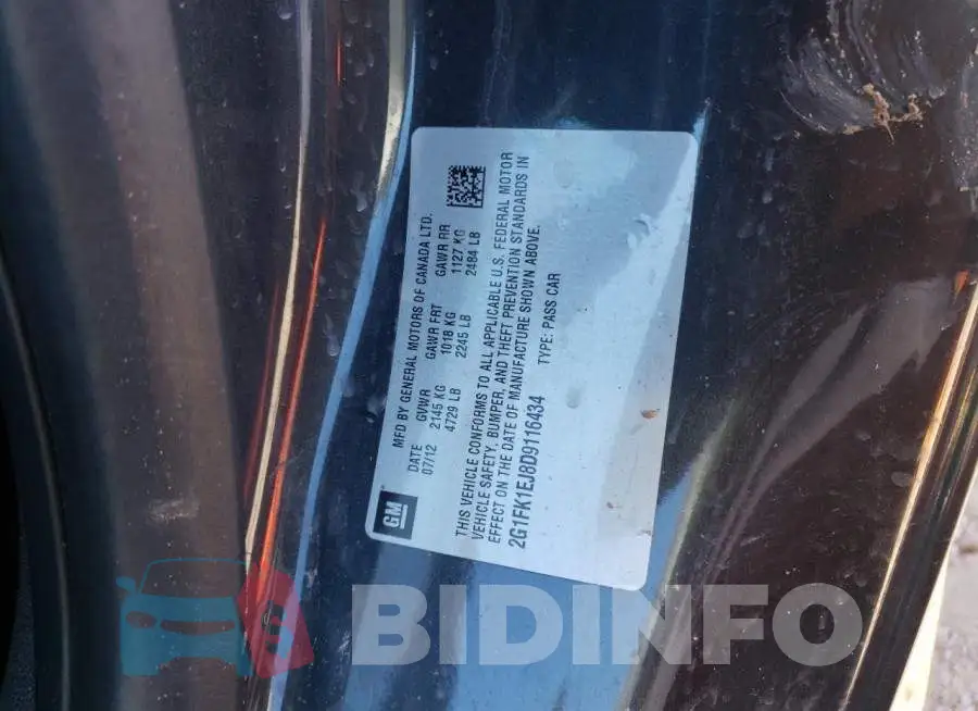 2G1FK1EJ8D9116434 Photo# 10