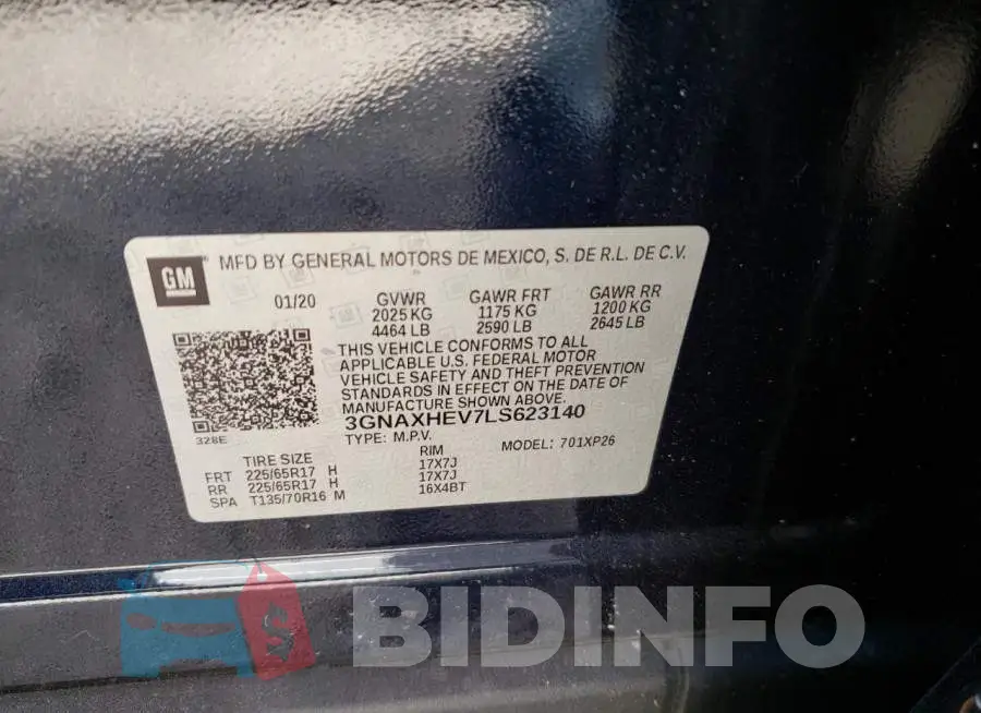 3GNAXHEV7LS623140 Photo# 10