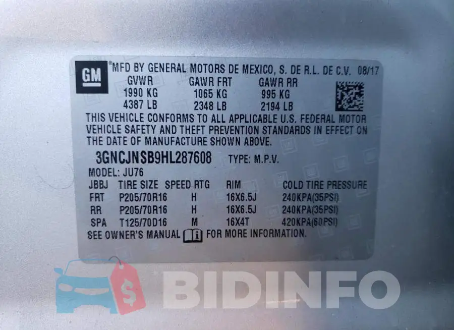 3GNCJNSB9HL287608 Photo# 12