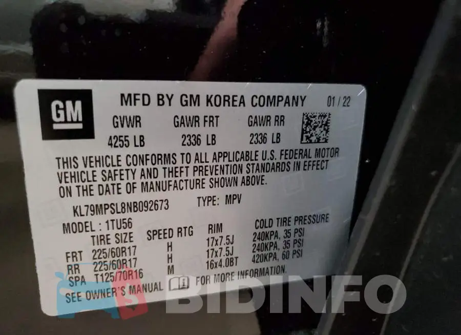 KL79MPSL8NB092673 Photo# 10