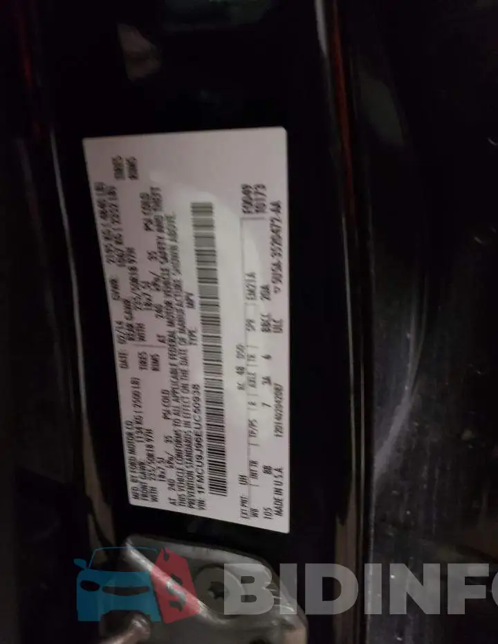 1FMCU9J96EUC50938 Photo# 13