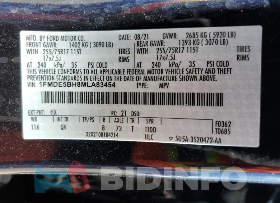 1FMDE5BH8MLA83454 Photo# 12