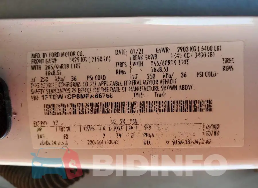 1FTEW1CP8MFA66768 Photo# 12