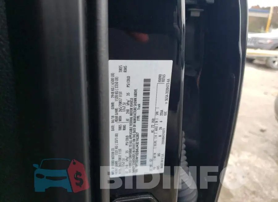 1FTEW1EB6JKE16287 Photo# 10