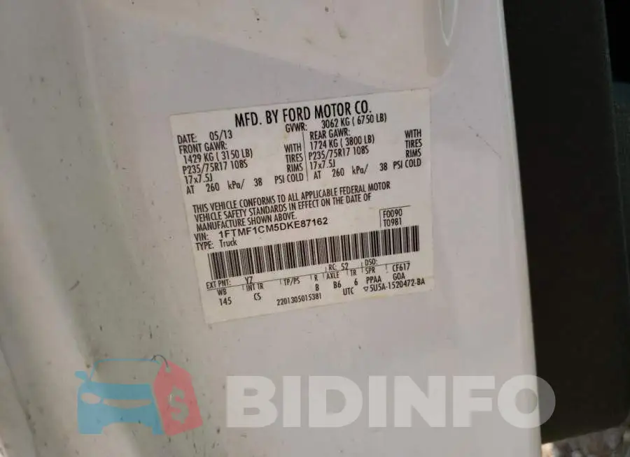 1FTMF1CM5DKE87162 Photo# 10