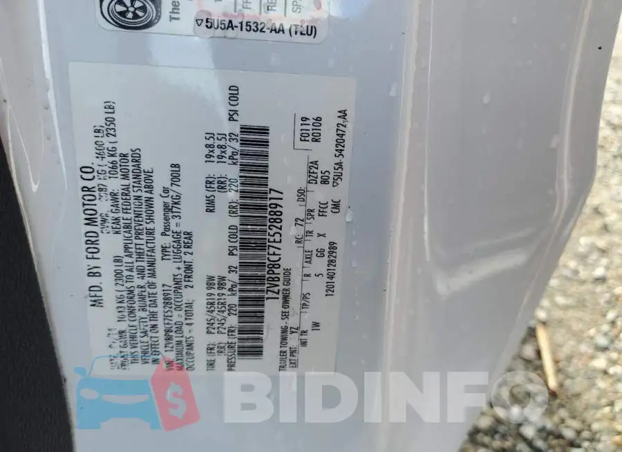 1ZVBP8CF7E5288917 Photo# 12