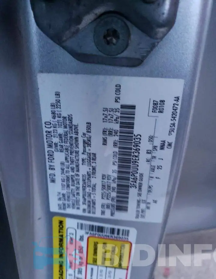 3FA6P0UU9ER369035 Photo# 12