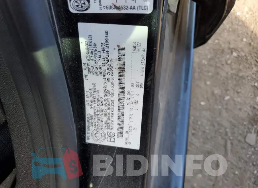 3FADP4EJ9FM109140 Photo# 10