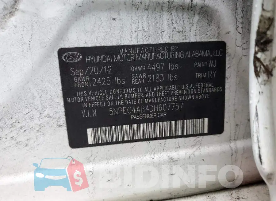 5NPEC4AB4DH607757 Photo# 12