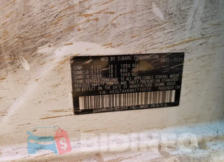 4S3GTAA69N1714273 Photo# 10