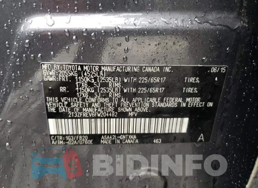 2T3ZFREV6FW204482 Photo# 12