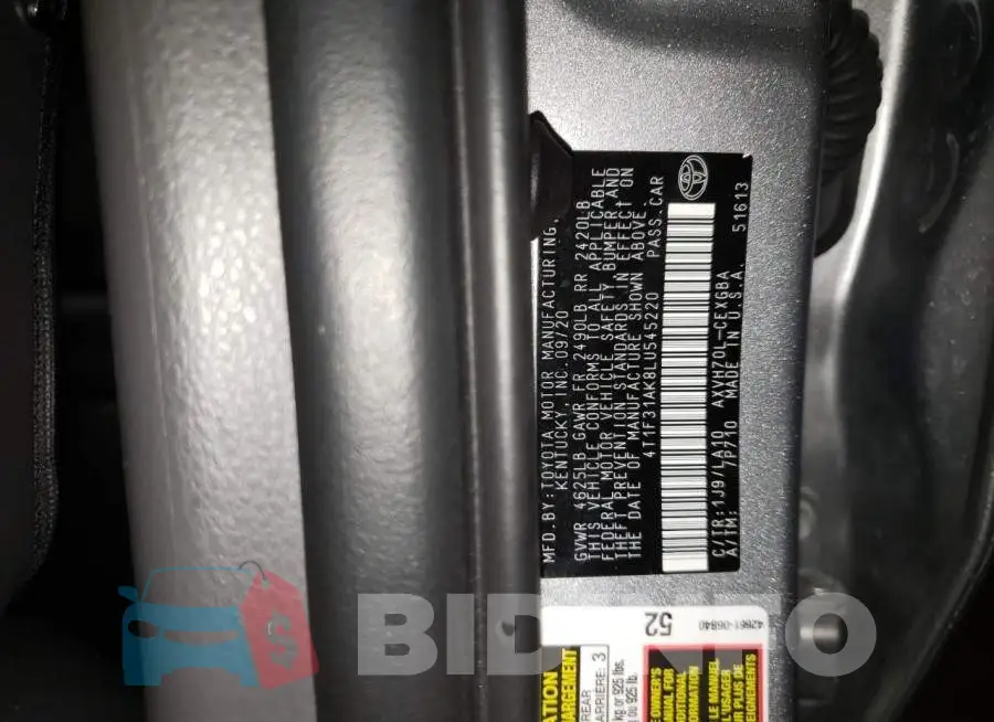 4T1F31AK8LU545220 Photo# 12