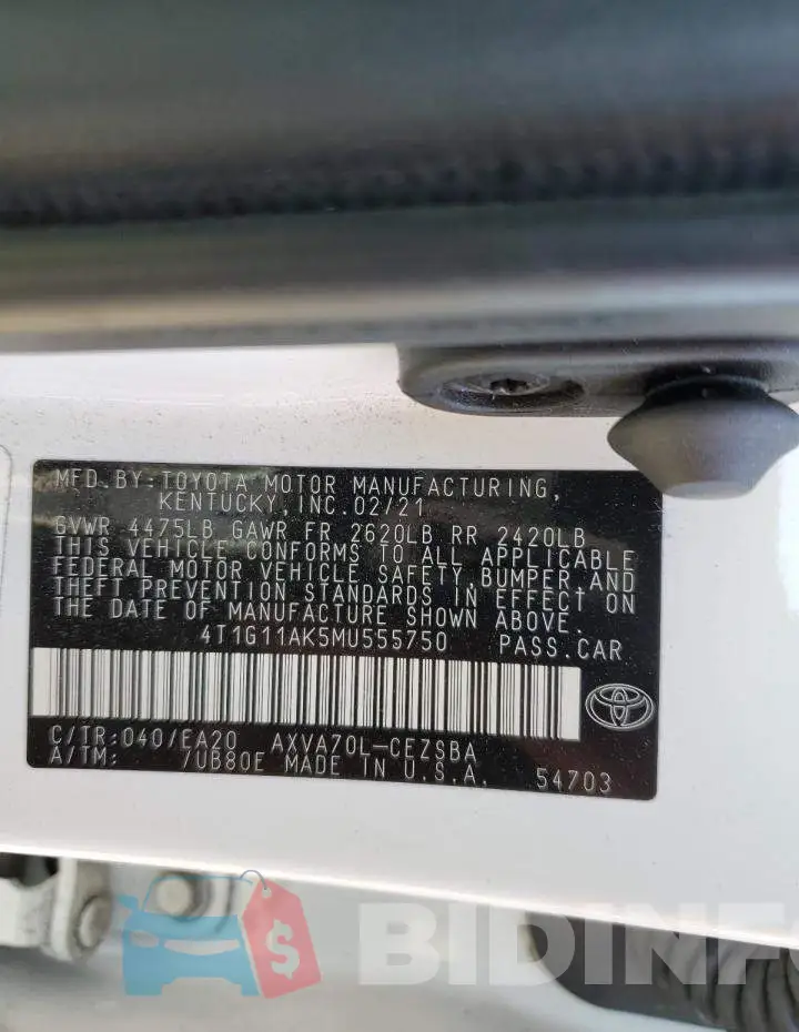 4T1G11AK5MU555750 Photo# 12