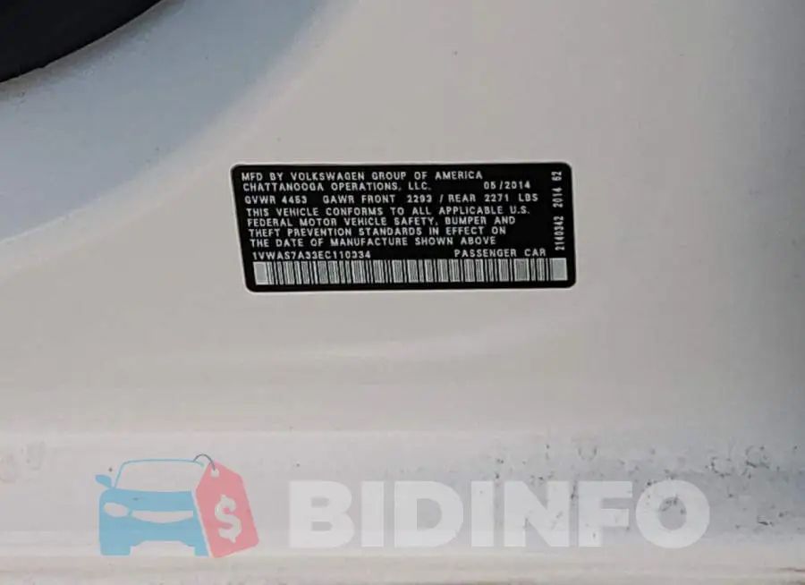 1VWAS7A33EC110334 Photo# 10