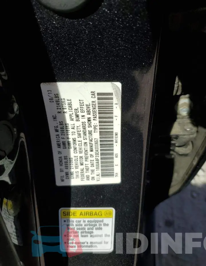 19UUA8F35EA000657 Photo# 10